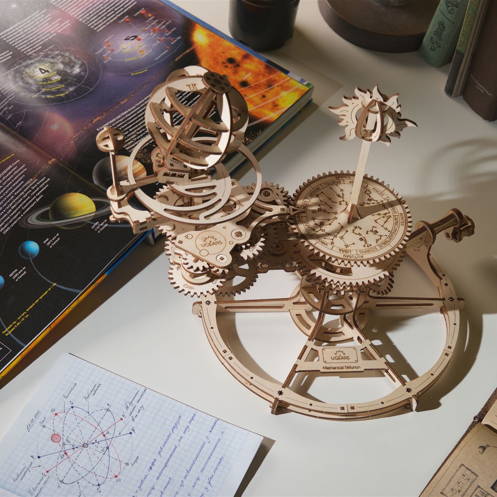Mechanical Tellurion: Spin the Cosmos on Your Desk