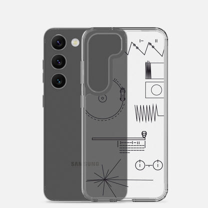 Voyager Golden Record Phone Trasparent Case for Samsung®