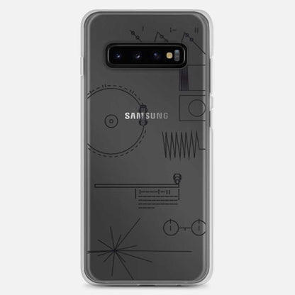 Voyager Golden Record Phone Trasparent Case for Samsung®