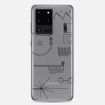 Voyager Golden Record Phone Trasparent Case for Samsung®