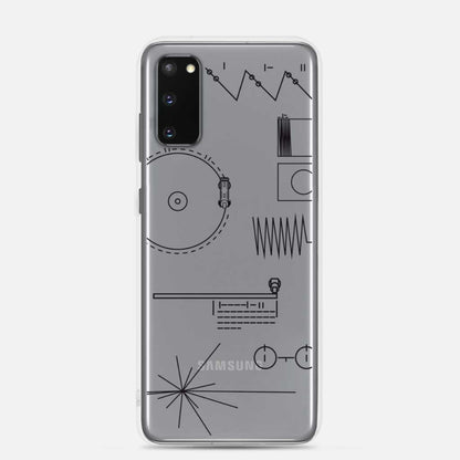 Voyager Golden Record Phone Trasparent Case for Samsung®