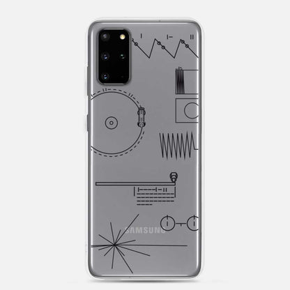 Voyager Golden Record Phone Trasparent Case for Samsung®