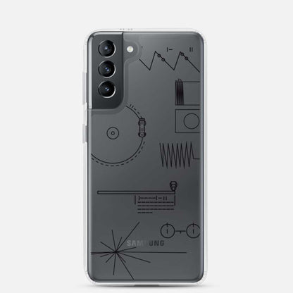 Voyager Golden Record Phone Trasparent Case for Samsung®