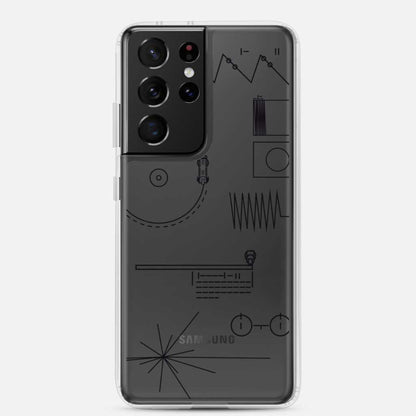 Voyager Golden Record Phone Trasparent Case for Samsung®