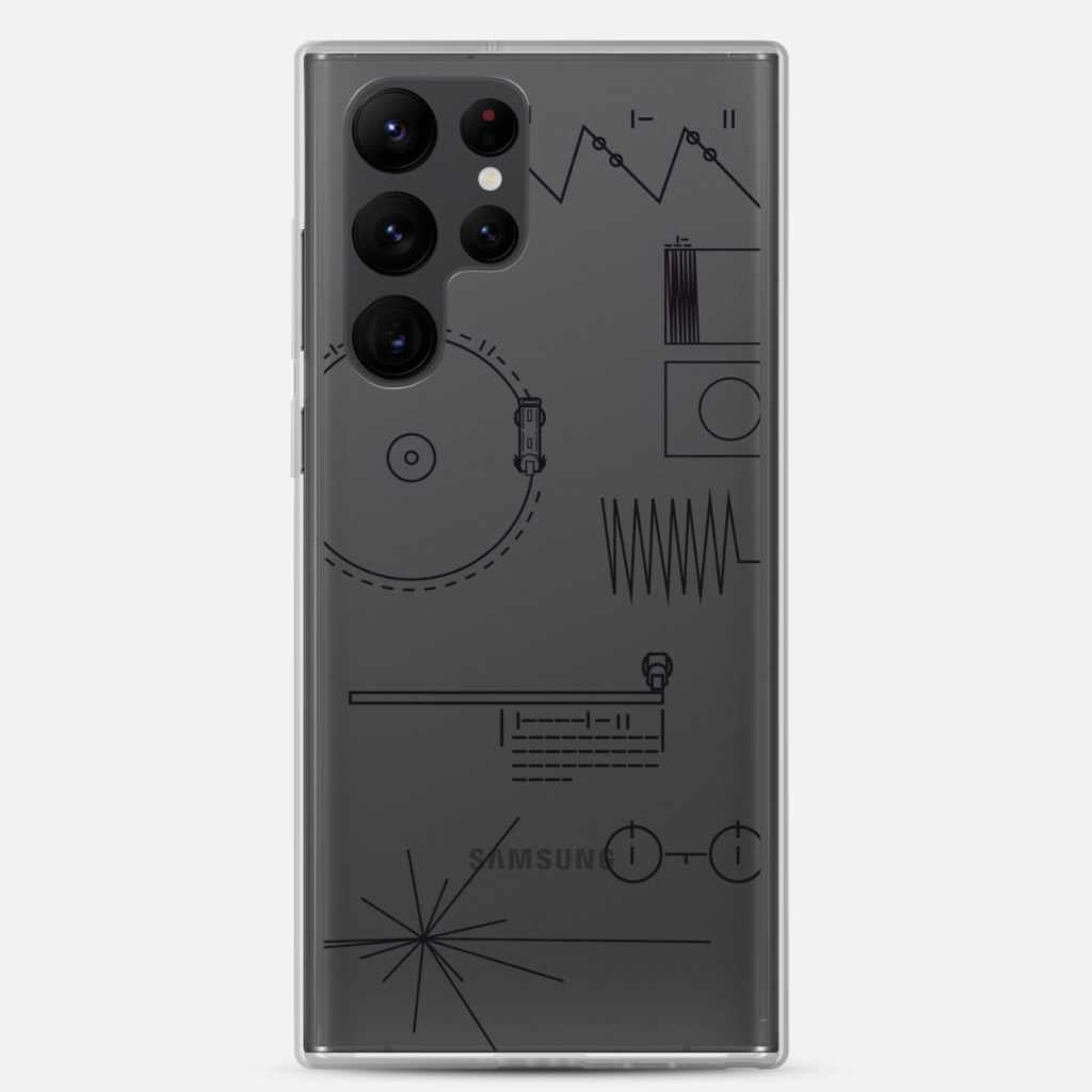Voyager Golden Record Phone Trasparent Case for Samsung®