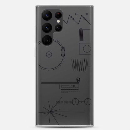 Voyager Golden Record Phone Trasparent Case for Samsung®