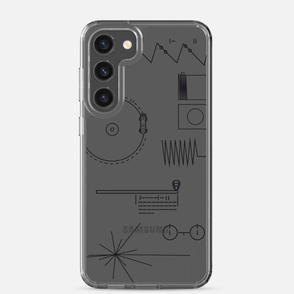 Voyager Golden Record Phone Trasparent Case for Samsung®