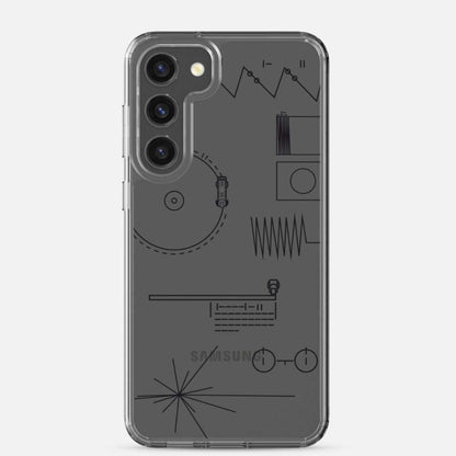 Voyager Golden Record Phone Trasparent Case for Samsung®