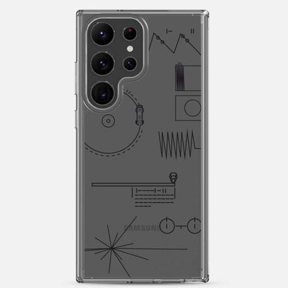 Voyager Golden Record Phone Trasparent Case for Samsung®