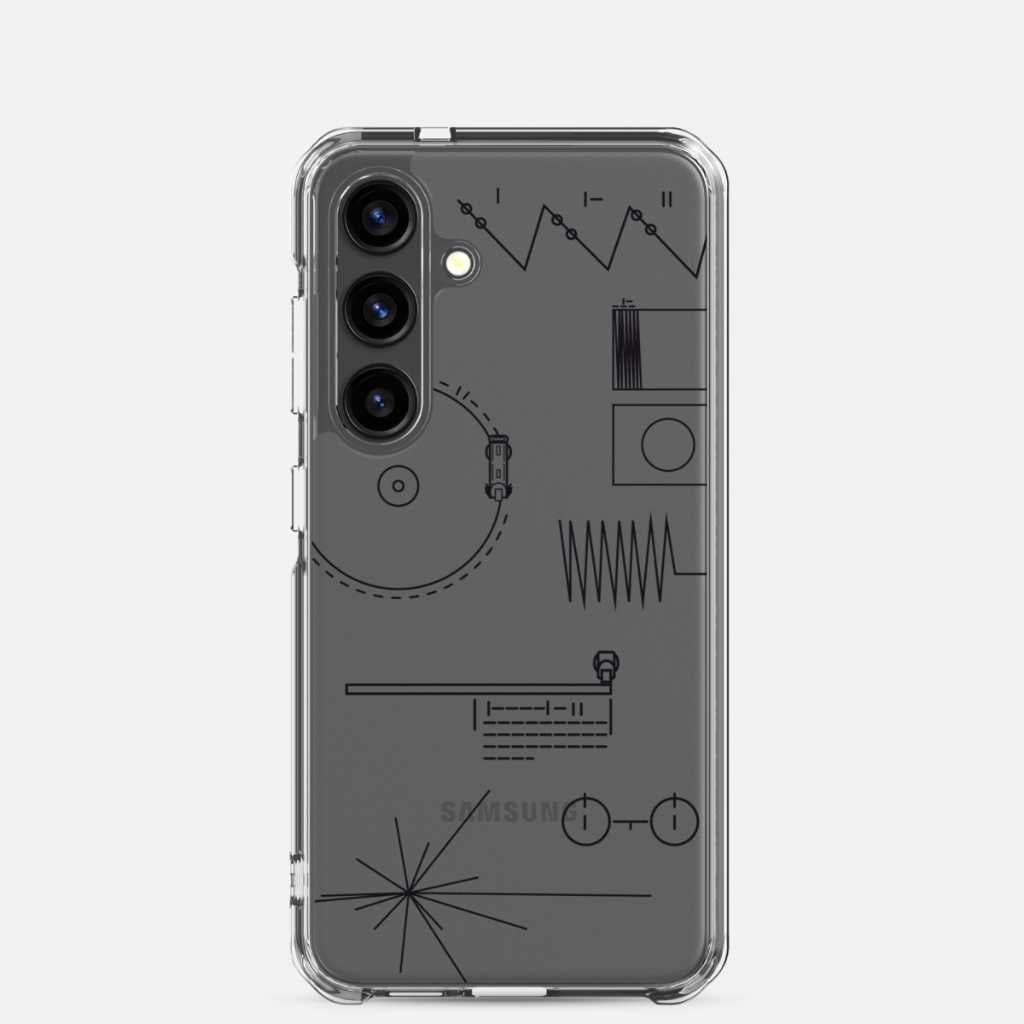 Voyager Golden Record Phone Trasparent Case for Samsung®