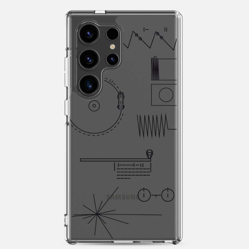 Voyager Golden Record Phone Trasparent Case for Samsung®