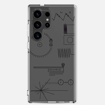 Voyager Golden Record Phone Trasparent Case for Samsung®