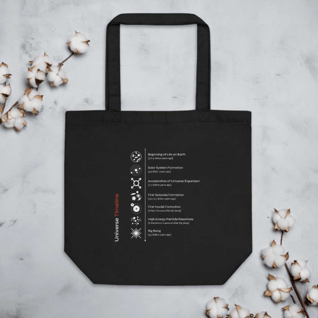 Universe Timeline Organic Tote Bag