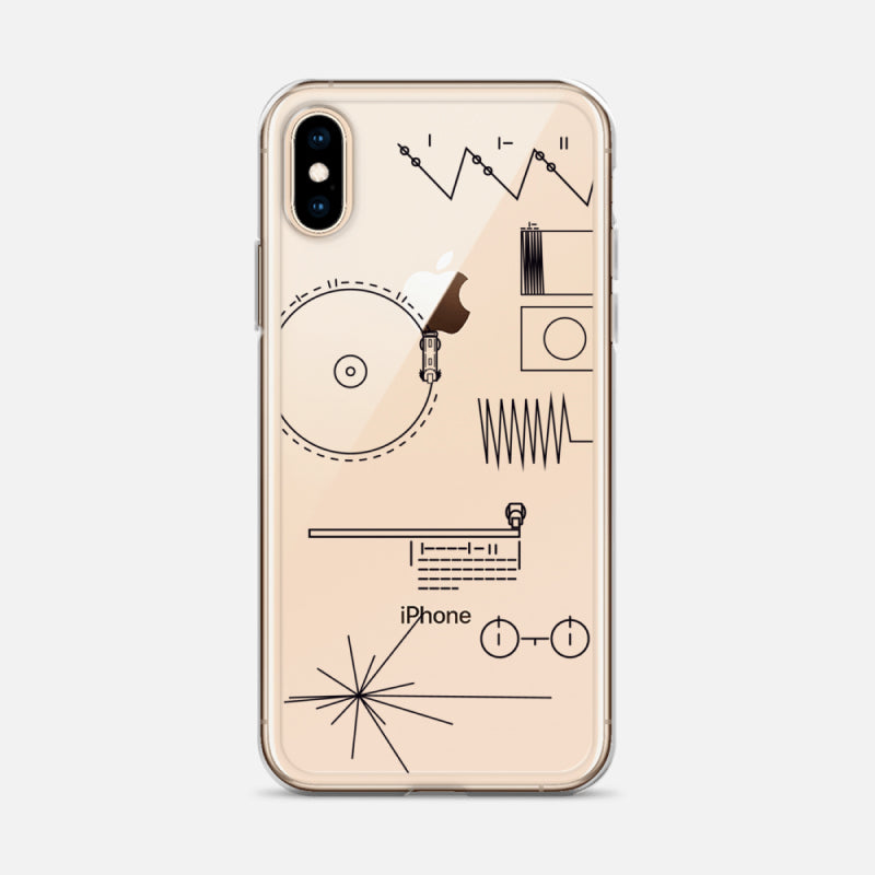 Voyager Golden Record Phone Trasparent Case for iPhone®